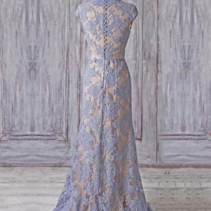 Charming Prom Dress, Lace Evening Dresses,formal..