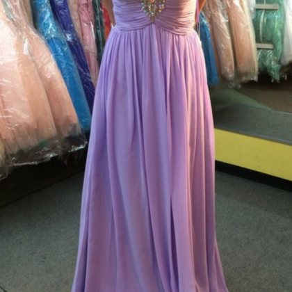 Chiffon Prom Dresses,lilac Evening..
