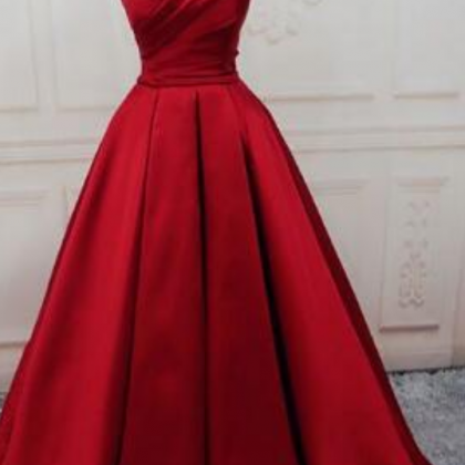 Gorgeous Red Prom Dress,stain Prom Dress,off..