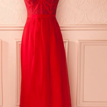 Red Prom Dresses,charming Evening Dress, Prom..