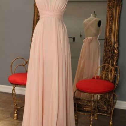 A-line Princess Prom Dress,long Prom..