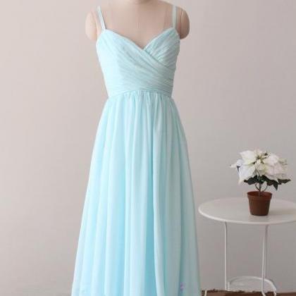 Light Blue Prom Dresses,a-line Prom Dress,evening..