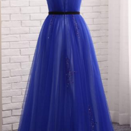 Royal Blue Party Dress, The Gorgeous Turkish..