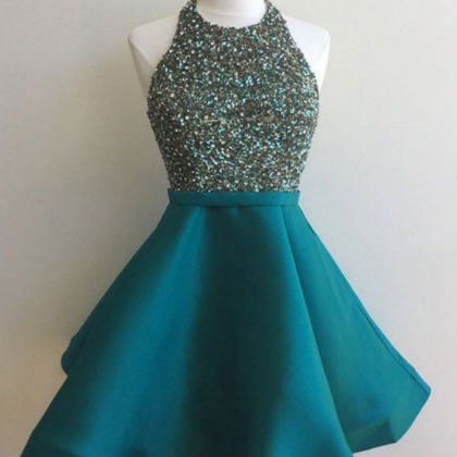 Homecoming Dresses,sequin Short Green Prom Dress,..