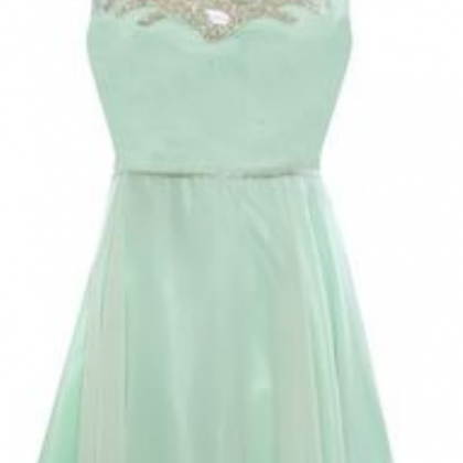 Mint Green Homecoming Dresses,beaded Prom Dresses,..