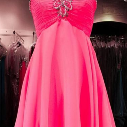 2016 Pink Organza Homecoming Dresses, Sweetheart..