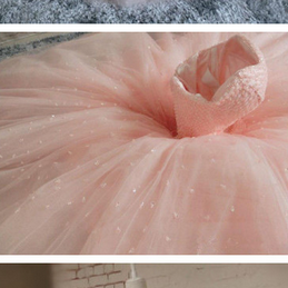Pink Ball Gown Beading Prom Dress,real Made High..