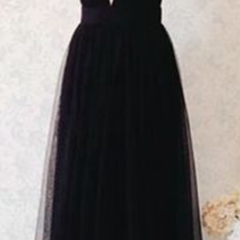 Prom Dresses, Black Prom Dresses, Halter Neckline..