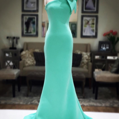 Mint Green Prom Dress,mermaid Evening Gowns,one..