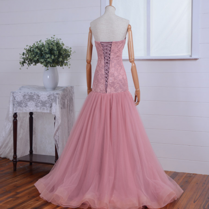 Long Elegant Lace Evening Party Dress 2017 Prom..