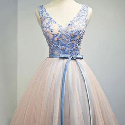 Outlet Suitable V-neck Homecoming Dresses,..