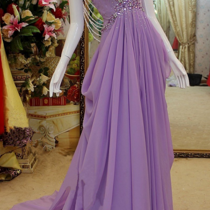 Prom Dress,modest Prom Dress,glamorous Chiffon..