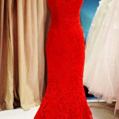 Modest Prom Dress,lace Prom Dress ,long Mermaid..