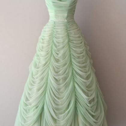 Long Prom Gown Featuring Ball Gown Silhouette With..