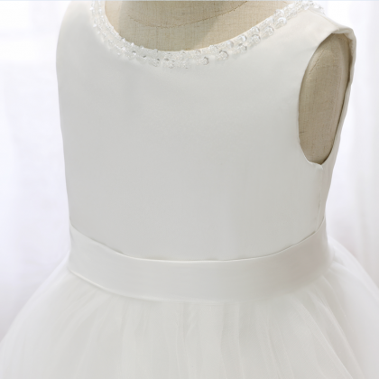 Flower Girl Gown, Junior Bridesmaid Gown, Tiered..