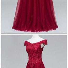 Modest Lace Prom Dress,bodice Tulle Prom..