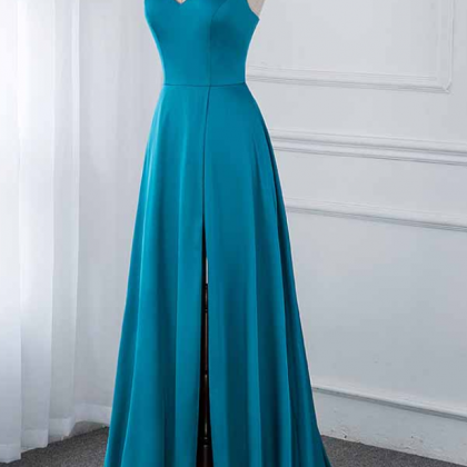 Fashion Fux 220 Emerald Silk Satin Long Prom..