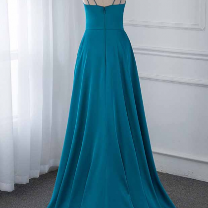 Fashion Fux 220 Emerald Silk Satin Long Prom..