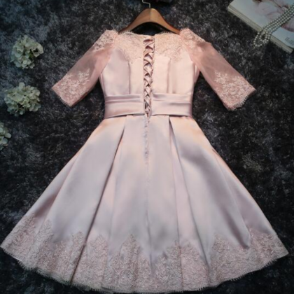 Fashion Lux Sexy Short Sleeve Lace Stain Prom..