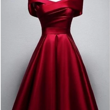 Fashion Lux Charming Red A Line Prom Dress, Short..