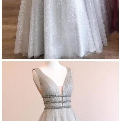 Shiny Prom Dresses Wedding Party Dresses