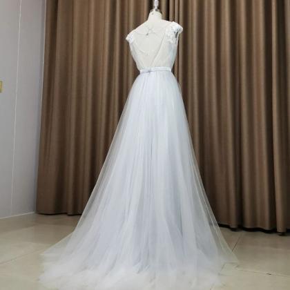 Tulle Long Party Dress, Evening Gown