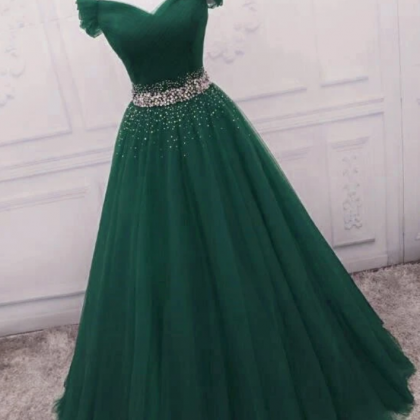 Fashionable Long Beade Formal Dress, Prom Dress