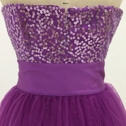 Classic Short Homecoming Dresses ,purple Sheath..