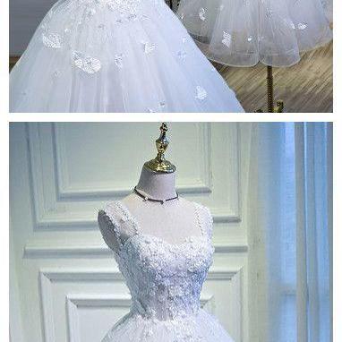 Chic Homecoming Dress Deep Straps White Tulle..