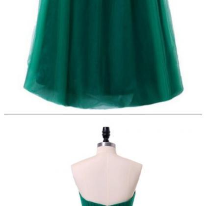 Green Wedding Dress Party Gauze Edge..