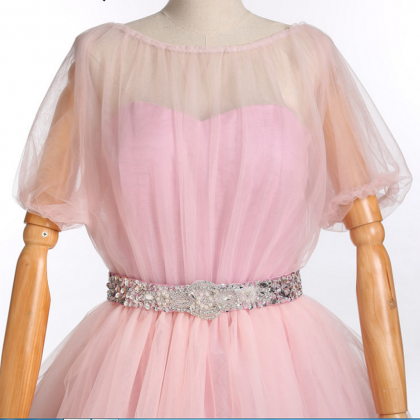 Puffy Rose Off Shoulder Party Dress ,semi-formal..
