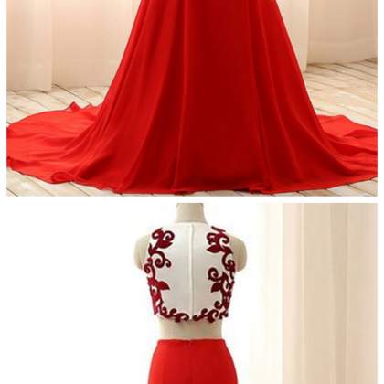 Prom Dresses , Long Red Dresses,sexy Two Pieces..