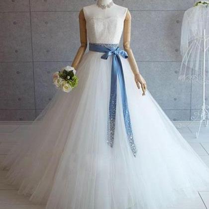 WHITE TULLE LACE LONG POM DRESS, WH..