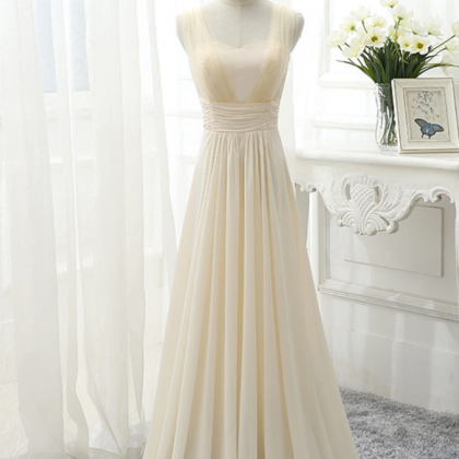 Ivory Bridesmaid Dresses, Chiffon Bridesmaid..