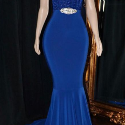 V-neck Sequins Prom Dresses | Elegant Crystal..