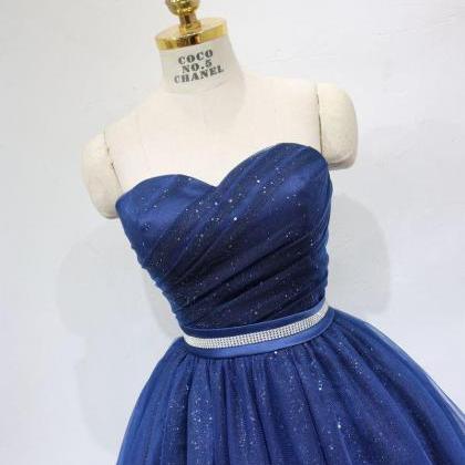 Stunning Short Prom Dresses Navy Blue Evening..