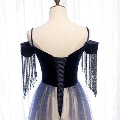 Amazing Formal Dress With Glitter Decoration /..