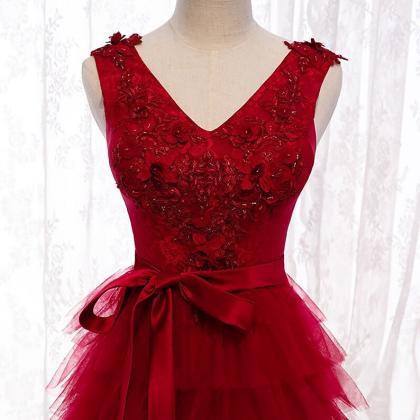 ! Prom Dress Ball Gown Decorate With Embroidered..