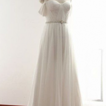 Elegant Prom Dress,off Shoulder Chiffon Prom Dress