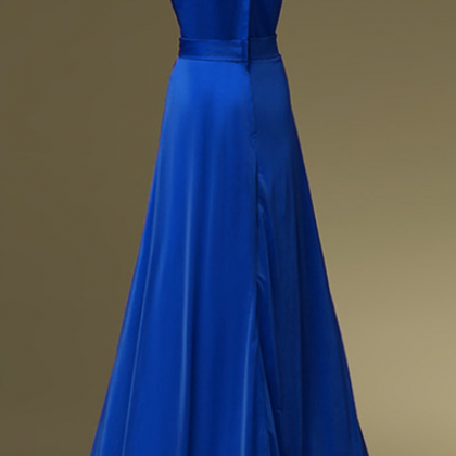 Chic A-line Prom Dresses ,royal Blue Prom..