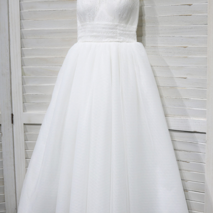 Prom Dresses Spaghettis Trap Wedding Dress,white..