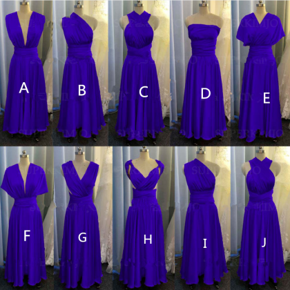 Royal Blue Bridesmaid Dress, Blue Evening Dresses,..