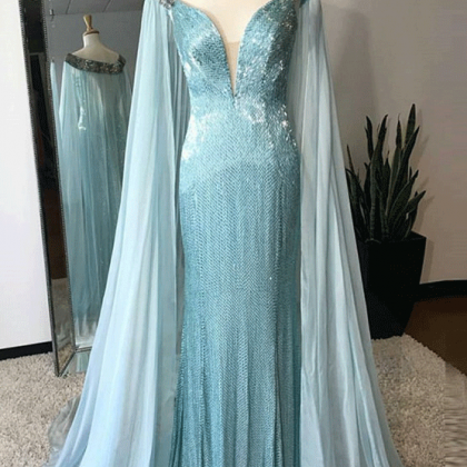 Sheath/Column Deep V Neck Halter Floor Length Prom Dresses with Flower Sequin