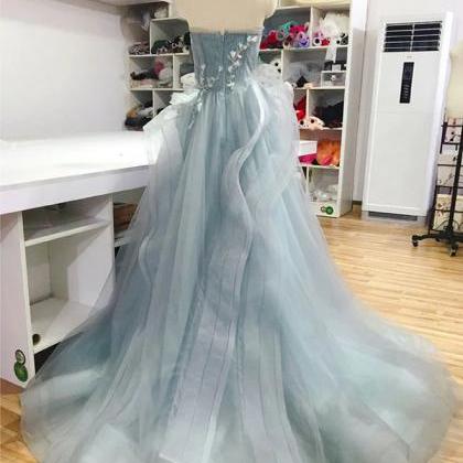 Prom Dresses, Sweetheart Tulle Lace Long Prom..