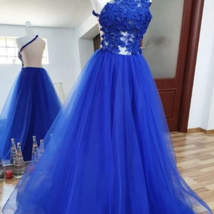 Prom Dresses Tulle Lace Long Prom Dress Tulle..