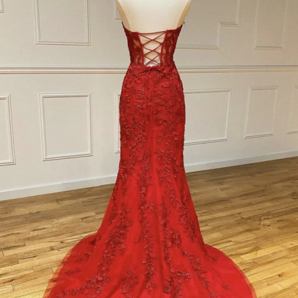 Prom Dresses Mermaid Lace Long Dress Evening Dress