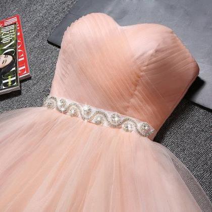 Strapless Prom Dresses,tulle Homecoming..
