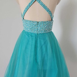 Homecoming Dress,straps Prom Dresses,tulle..