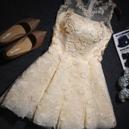 Lace Homecoming Dresses, Lovely Formal Dresses,..