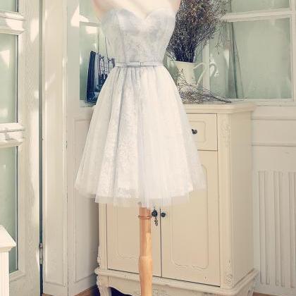 Lace And Tulle Cute Homecoming Dress, Women Formal..